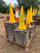 Qty. Traffic Cones in Stillage