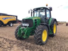2011 John Deere 6830 Premium 4wd 40kph AutoQuad tractor with Degenhart front linkage, 3 manual spool