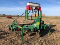 2014 Cousins V-Form 3m 5 leg subsoiler with Micro-Wing points and Zonal packer with Stocks AG Wizard