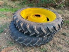 Pair 340/85R48 wheels and tyres to fit John Deere 6930
