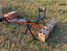 *Manual clay trap with seat and clay pigeons NO VAT
