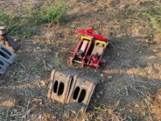 Trolley jacks and wheel chocks