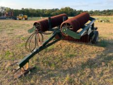NRH 6.3m hydraulic folding cambridge rolls with breaker rings. Serial No: 1037107