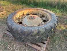 Pair 270/95R48 wheels and tyres