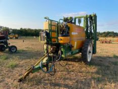 Amazone UG3000 24m trailed sprayer with 3000l tank, 300l clean water tank, self tracking drawbar, si