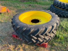 Pair 270/95R36 wheels and tyres to suit John Deere 6930