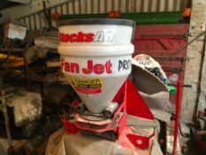2017 Stocks Ag Fan Jet Pro 65 c/w control box and calibration chute. Serial No: 170557. Instruction