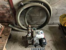 Honda GX10 water pump c/w qty of hoses