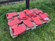 10No Massey Ferguson front wafer weights