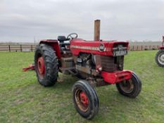 1970 Massey Ferguson 1080 2wd diesel tractor on Richstar 7.5-18 front and Kleber 16.9R38 rear wheels