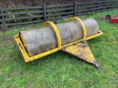 Grays 8' flat roll, concrete filled. Serial No: B23401