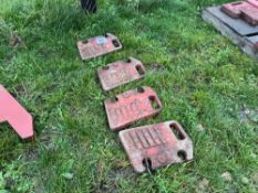 4No David Brown front wafer weights