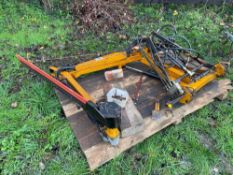 McConnel Swingtrim linkage mounted hedge cutter, 1.5m cut with hydraulic controls. Serial No: 02ST01