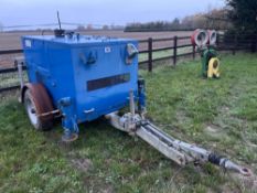 2009 Omac 4t trailed cable winch on 215/75R17.5 wheels and tyres, diesel engine. Type: F275P40. Seri