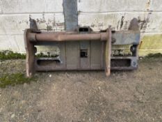 Telehandler Backplate Brackets on a Matbro head