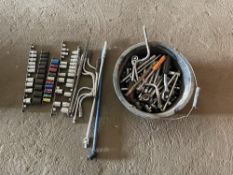 Quantity of 1/2 inch Sockets and Ratchets