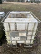 2 x IBC Containers as found - previously used for waste oil,