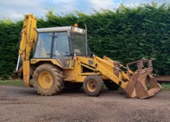 JCB 3CX Sitemaster, 1986, reg D916 WAV, diesel, V5. No VAT on this lot.