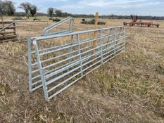 2 x Galvanised Metal Gates - each gate is 4.