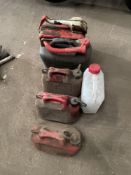 5 x Fuel Cans and Water Can