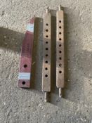 2 x Ferguson Draw Bars and packer for Massey 10 Baler