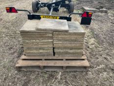 Pallet of paving slabs