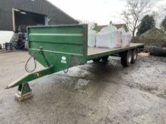2004 Fraser L26T 12 T Flatbed Twin Axle Trailer - 2004 - Serial No.