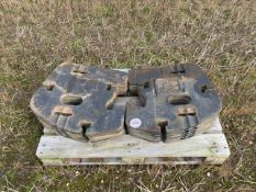 12 x 45kg New Holland tractor weighs