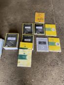 A quantity of Manuals including John Deere parts catalogues and other misc manuals