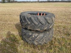 420/70 R 28 Dual wheels with clamps