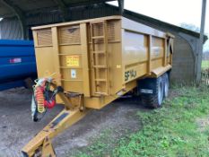 14T Richard Western Trailer, purchased in 2012, air brakes, hydraulic tail board,