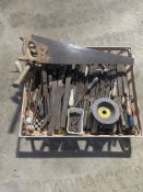 Qty od Files, saws, plyers, hammers and various tools. Stored near Rushall, Diss.
