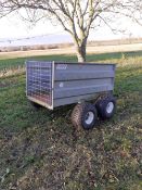 Logic Quad Trailer, had new tyres and floor. Stored near Badingham, Suffolk.