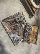 Qty of Collets, spindles, lathe steady and chucks. Stored near Rushall, Diss. No VAT on this lot.