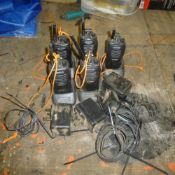 5 x Kenwood 2 way radio with chargers. No VAT on this lot.