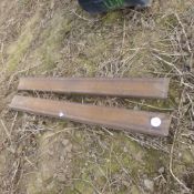 Pair of pallet tine extensions