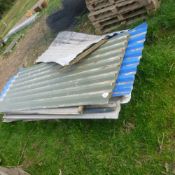 Quantity of galvanised iron sheeting