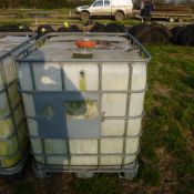 3 x white plastic IBC containers