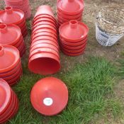 8 x Complete Picca feeders plus 4 buckets and 4 bottoms