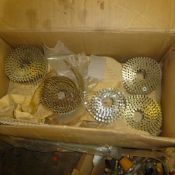 Box of nails for nail gun
