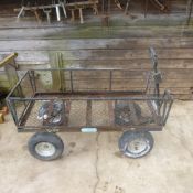 4 wheel garden trolley