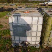 3 x white plastic IBC containers