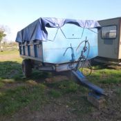 High tip Barford trailer, single axle on 11.5/80-15.3 tyres, 4T. No VAT on this lot.
