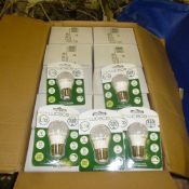 10 x boxes of 30w light bulbs (5 per box) E27-ES and 12 x Crompton ES-E27 bulbs