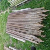 Pallet of angle iron fencing stakes