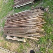 Pallet of angle iron fencing stakes