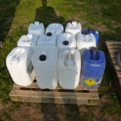 12 x plastic 20L drums