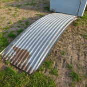 4 x curved galvanised iron sheets