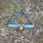 A Frame with ball hitch for tractor