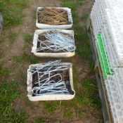 3 x boxes of wire netting stakes
